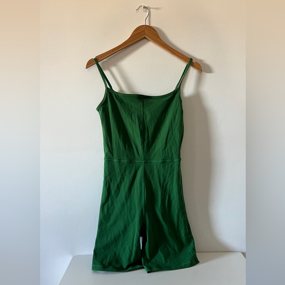 Aritzia Wilfred Free Emerald Green Romper